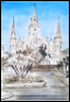 AJS Kinney JACKSON SQUARE & CATHEDRAL 13X19 PRINT Ask Art Gallery